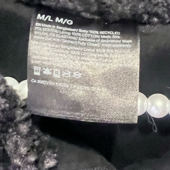 lululemon athletica Womens Oversized Fleece Sweater Dark Carbon Black Med Large - Picture 7 of 12